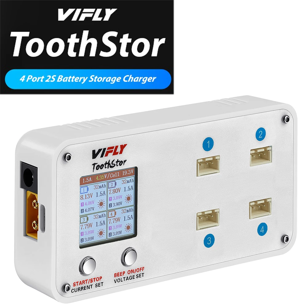 Drone Racing Charger - Cargador de batería VIFLY ToothStor de